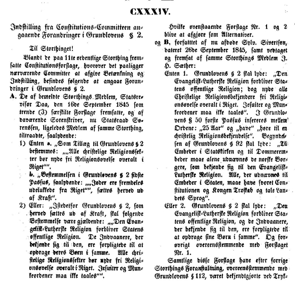 Tredje gangs behandling av grunnlovsforslaget i 1848